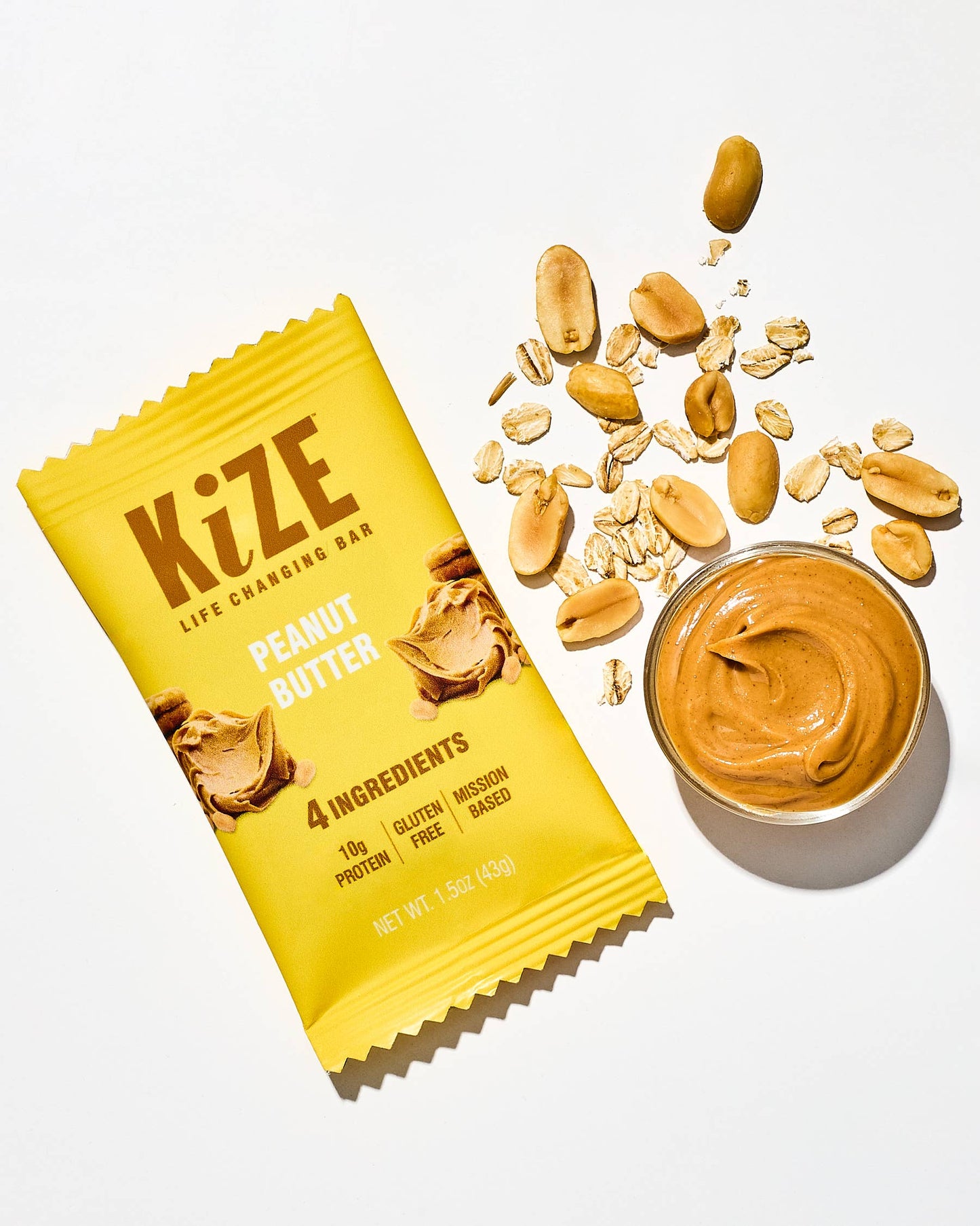 KiZE Peanut Butter - Individual bar (CONTAINS DAIRY)