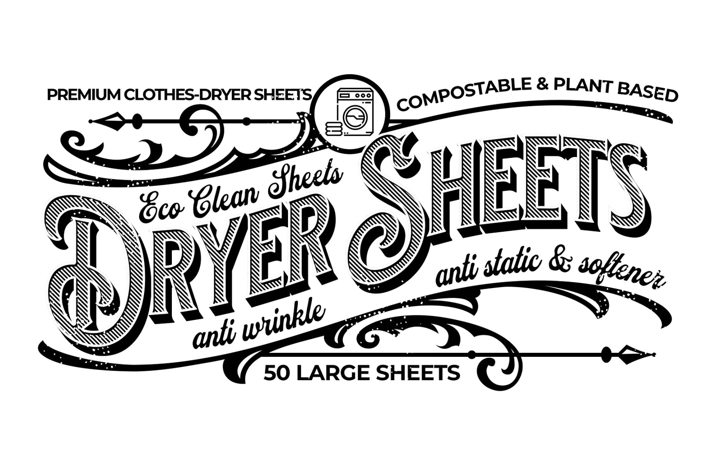 Eco Clean Sheets Dryer Sheets - 50 Lg. Sheets