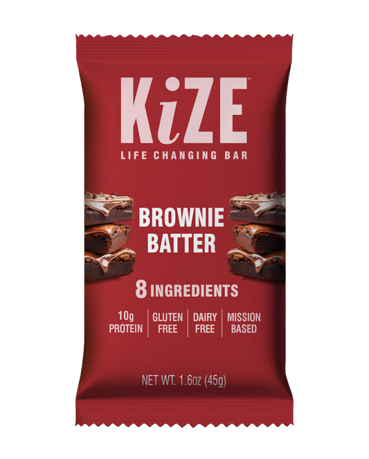 KiZE Brownie Batter Bar - 10ct box