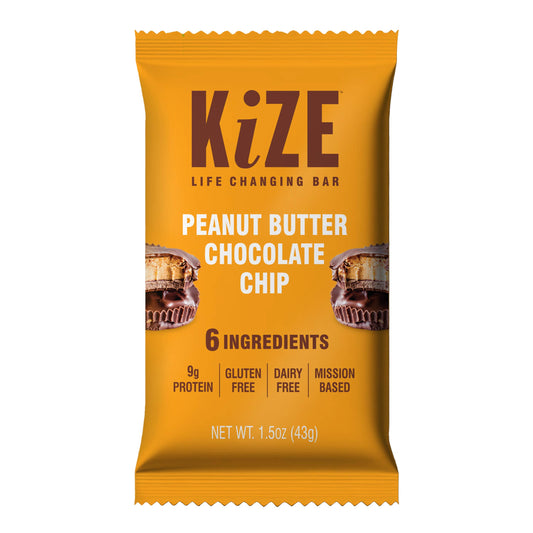 KiZE Peanut Butter Chocolate Chip Bar - 10ct box