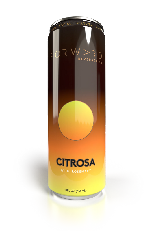 Forward Beverage 4-pack Citrosa Social Seltzer (2.5 MG THC, 7.5 MG CBD) - Wholistic Nutrition-Beverage-Forward Beverage