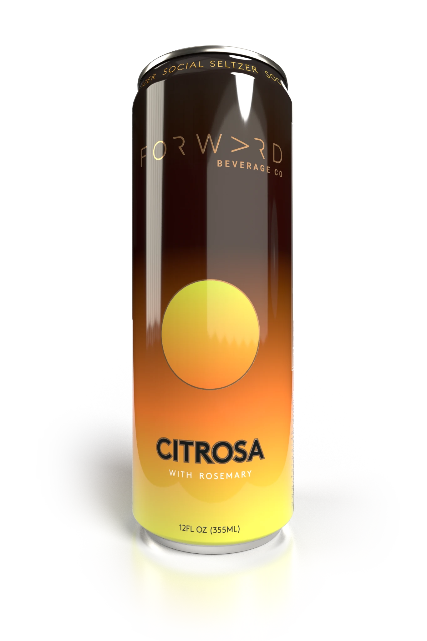 Forward Beverage 4-pack Citrosa Social Seltzer (2.5 MG THC, 7.5 MG CBD) - Wholistic Nutrition-Beverage-Forward Beverage