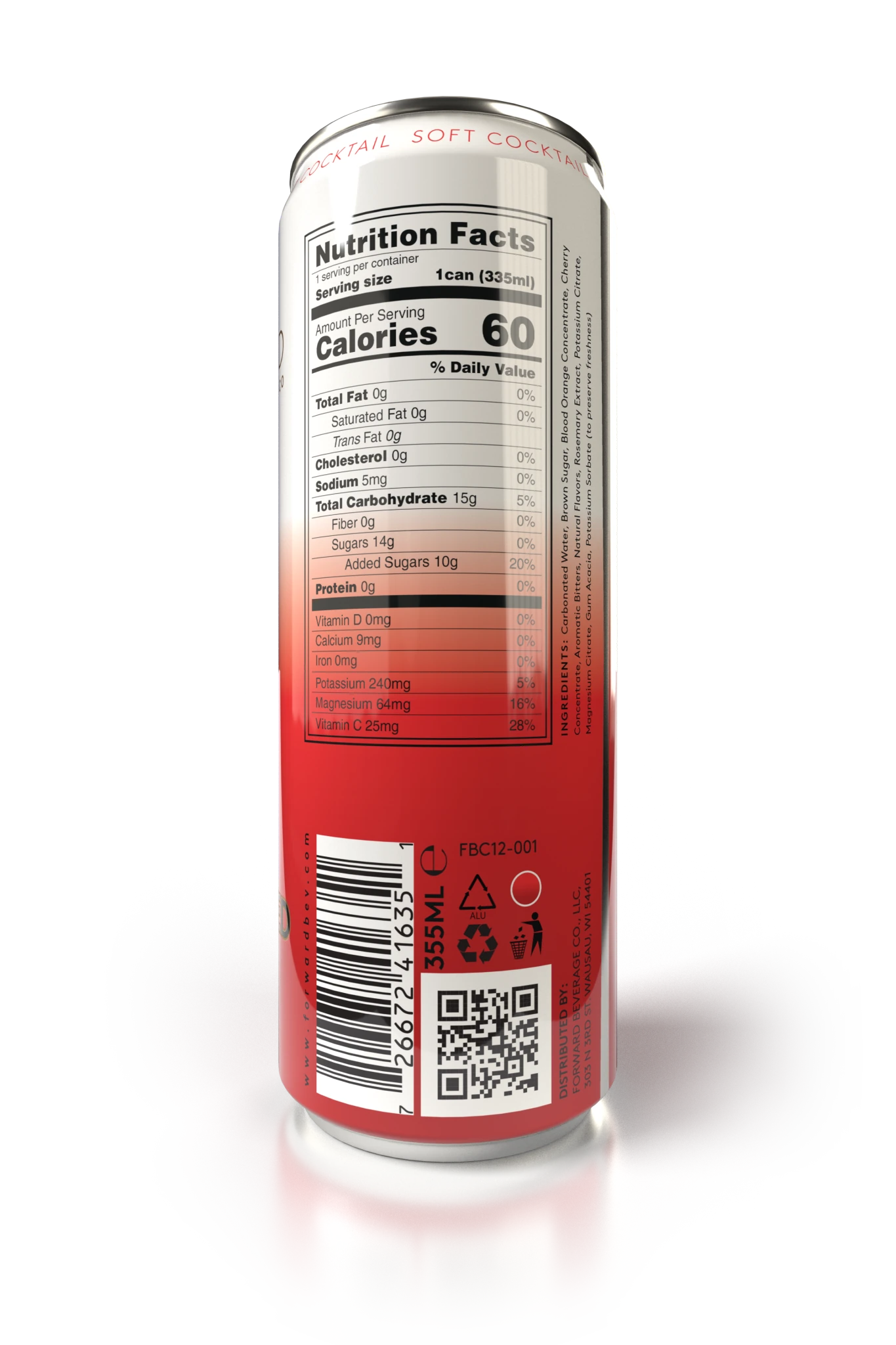 Forward Beverage 4-pack In-Fashioned Soft Cocktail - Wholistic Nutrition-Beverage-Forward Beverage