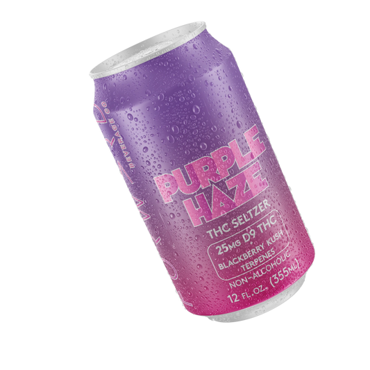 Forward Beverage 4-pack Purple Haze 25mg THC Seltzer - Wholistic Nutrition-Beverage-Forward Beverage