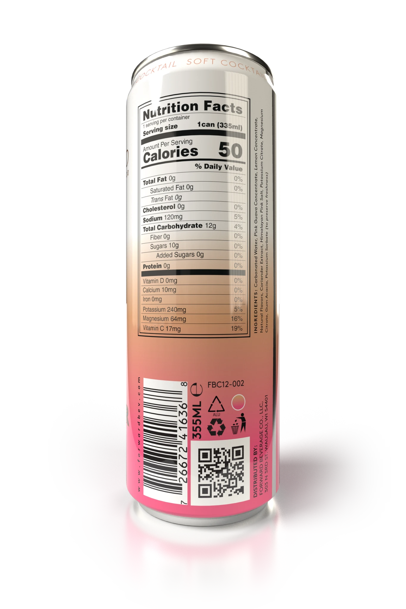Forward Beverage Soft Cocktail - 12 oz. Can - Wholistic Nutrition-Beverage-Forward Beverage