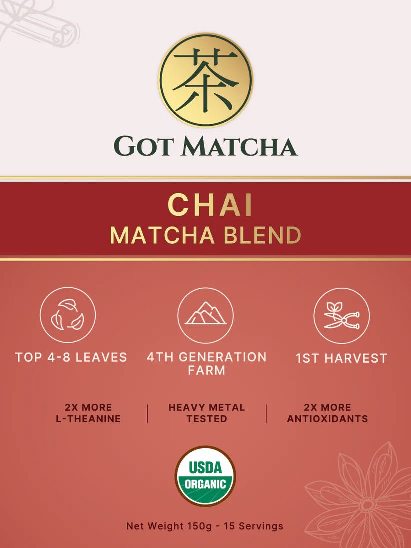 GotMatcha Chai Matcha Blend (Formerly Vanilla Chai) - Wholistic Nutrition - Beverage - Got Matcha