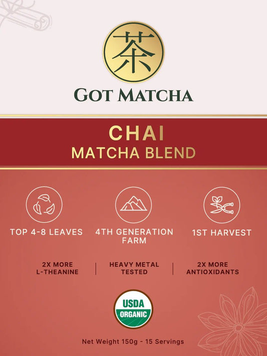 GotMatcha Chai Matcha Blend (Formerly Vanilla Chai) - Wholistic Nutrition - Beverage - Got Matcha