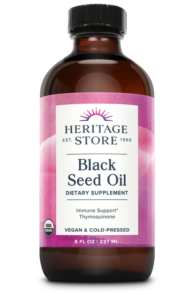 Heritage Store Organic Black Seed Oil - Wholistic Nutrition - Wholistic Nutrition