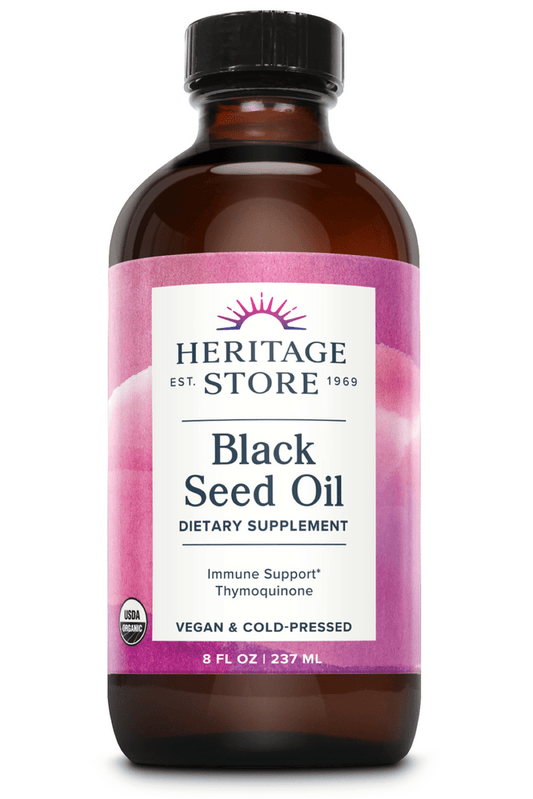 Heritage Store Organic Black Seed Oil - Wholistic Nutrition - Wholistic Nutrition