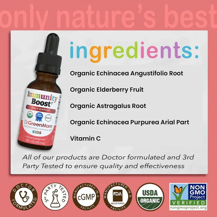 Immunity Boost™✝︎ Kids - Wholistic Nutrition - Wholistic Medicine Cabinet - Dr. Green Life/Mom