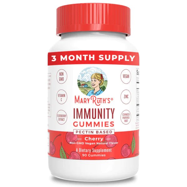 Immunity Gummies - Cherry Flavored - Wholistic Nutrition - Wellness Supplements - Mary Ruth