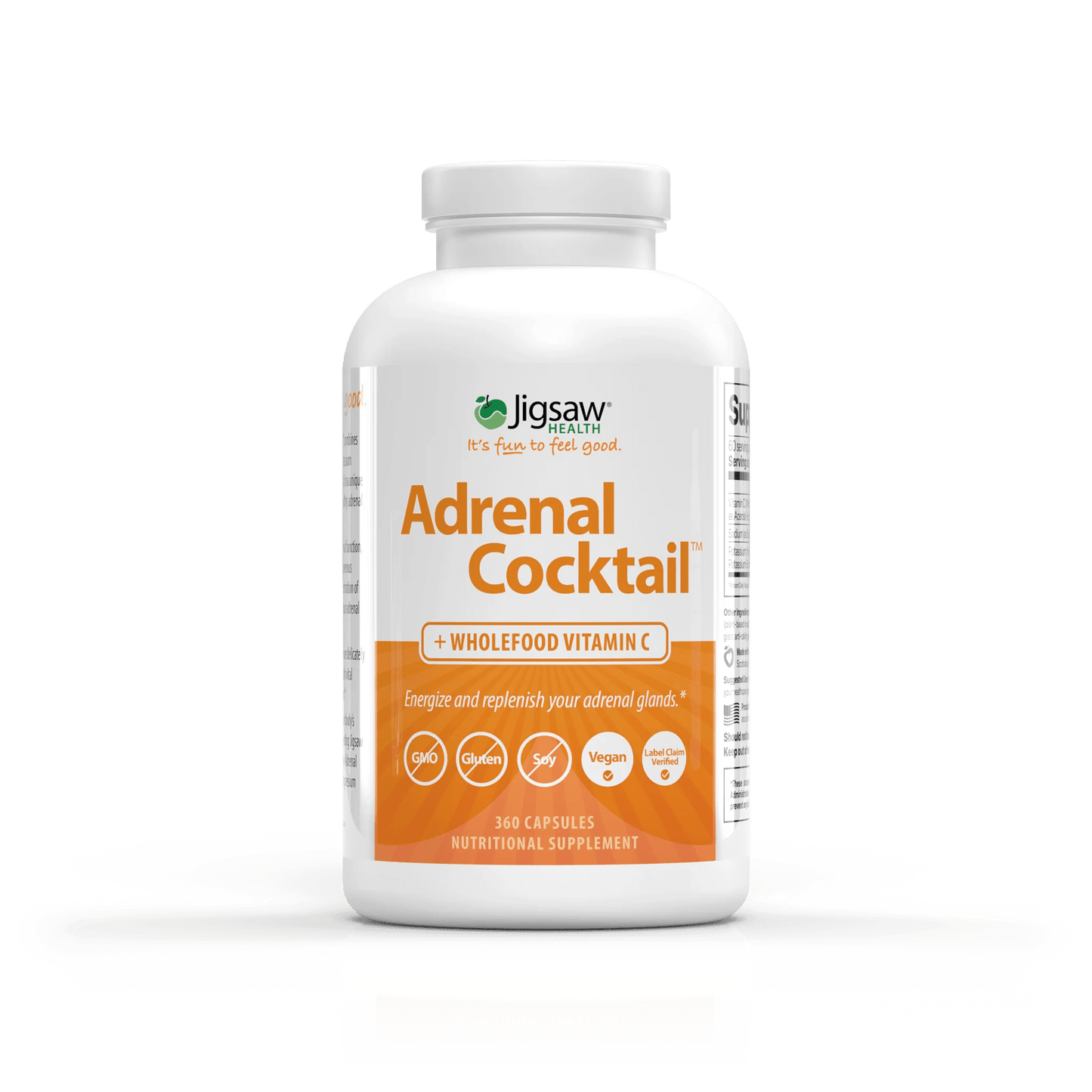 Jigsaw Adrenal Cocktail - 360 caps - Wholistic Nutrition - Wellness Supplements - Jigsaw