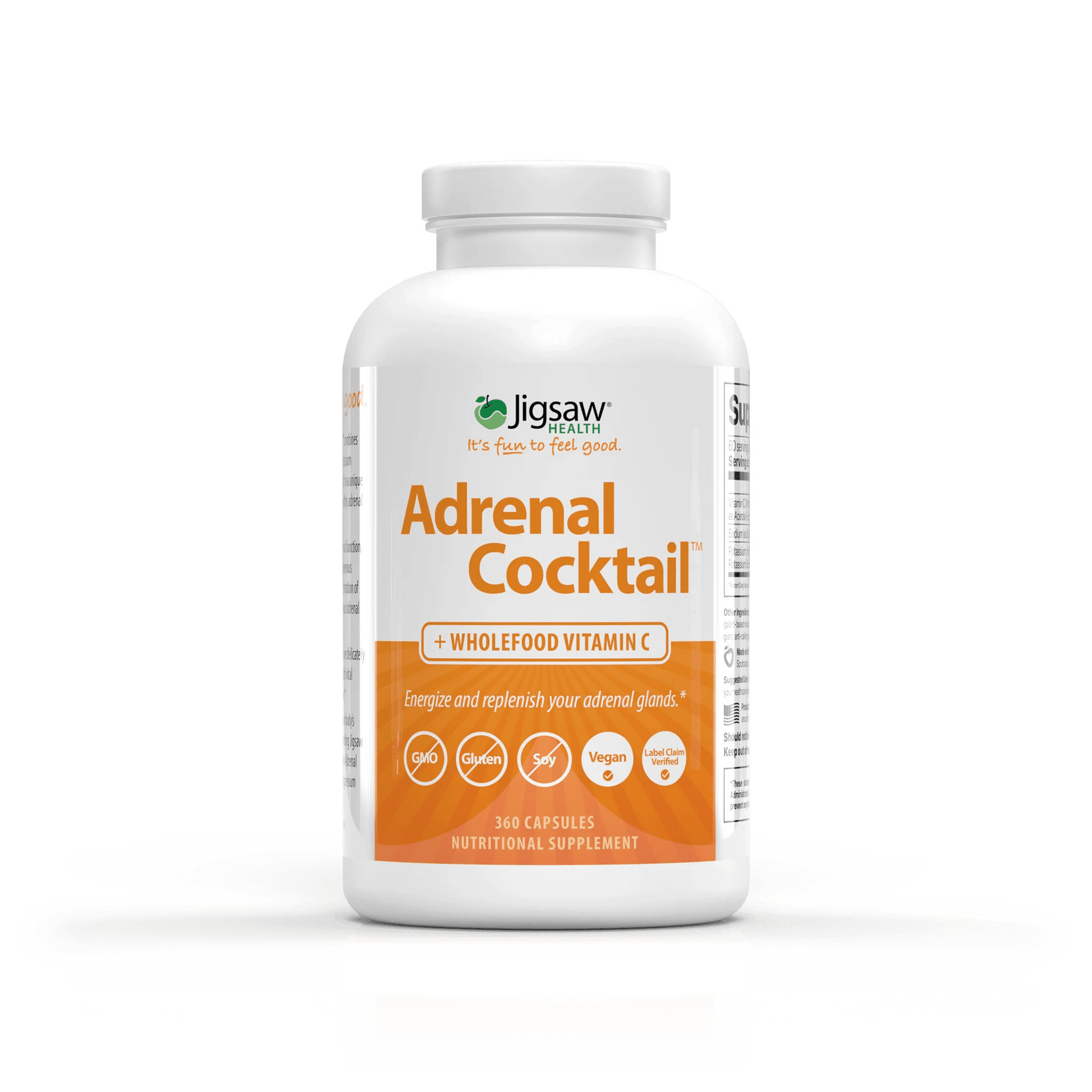 Jigsaw Adrenal Cocktail - 360 caps - Wholistic Nutrition - Wellness Supplements - Jigsaw