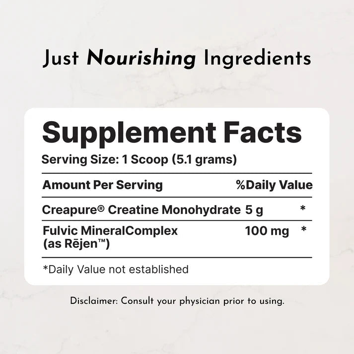 Just Ingredients Creatine+ (30 Servings) - Wholistic Nutrition - Wellness Supplements - Just Ingredients