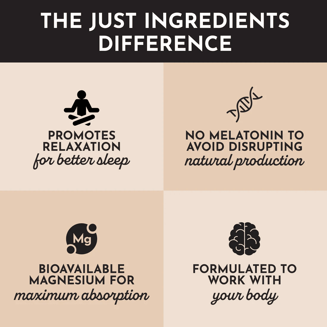 Just Ingredients Nighttime Relax - Wholistic Nutrition - Minerals & Hydration - Just Ingredients