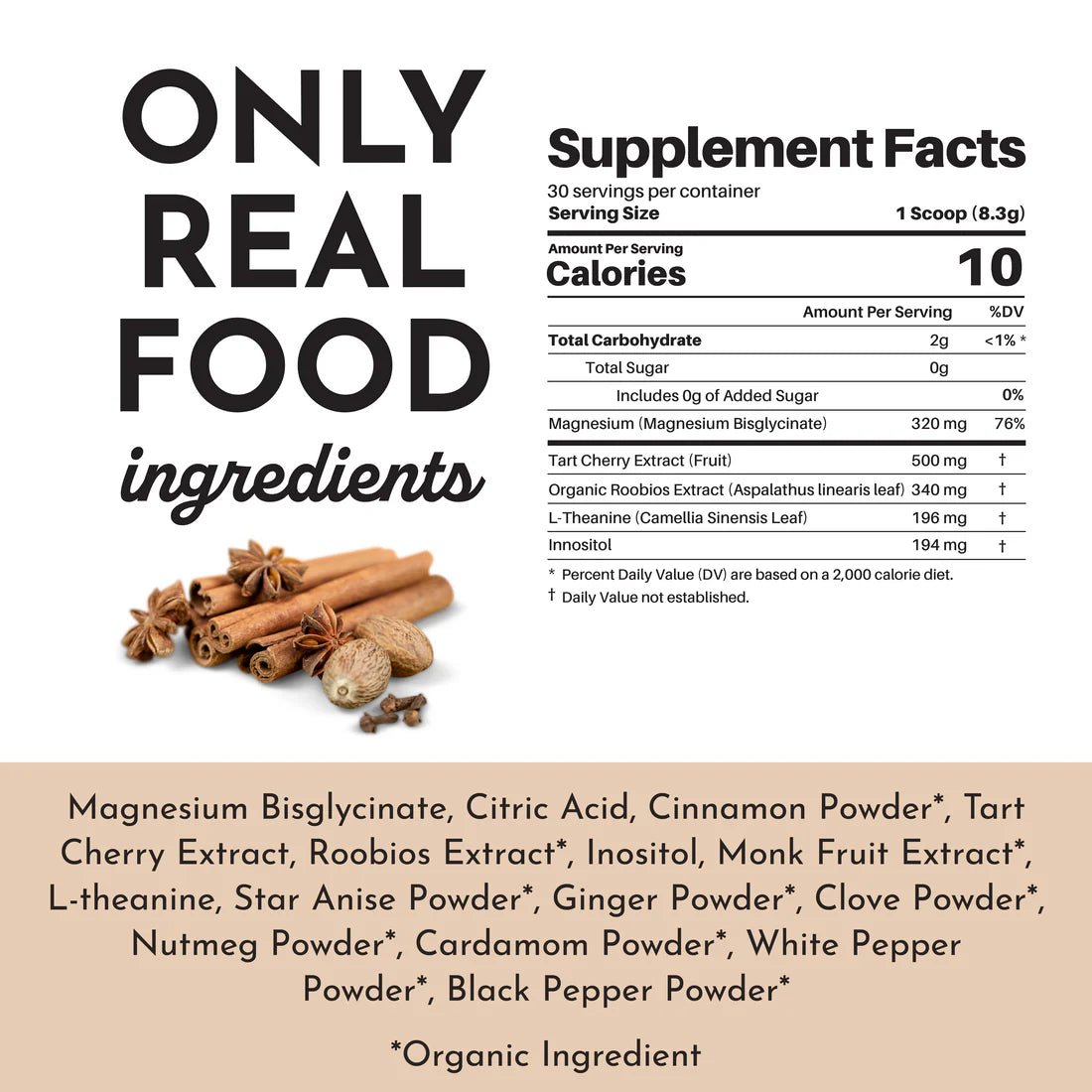 Just Ingredients Nighttime Relax - Wholistic Nutrition - Minerals & Hydration - Just Ingredients