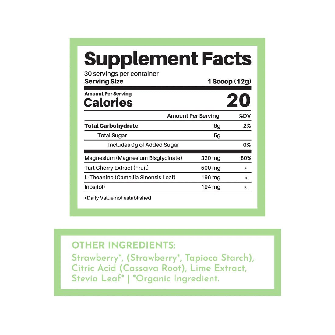 Just Ingredients Nighttime Relax - Wholistic Nutrition - Minerals & Hydration - Just Ingredients