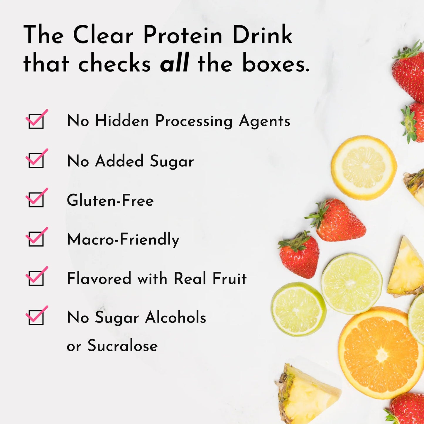 Just Ingredients Orange Pineapple Clear Protein 16 oz. Can (Individual Can) - Wholistic Nutrition - Beverage - Just Ingredients