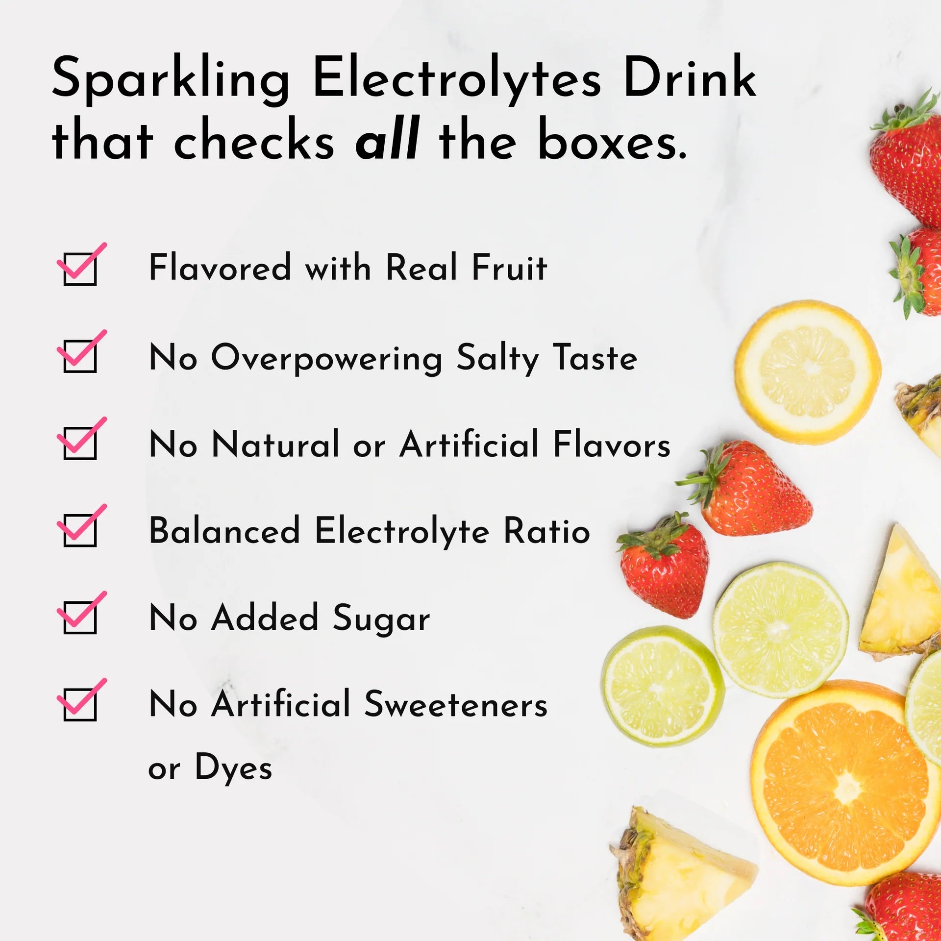 Just Ingredients Strawberry Limeade Sparkling Electrolytes 12 oz Can. (Individual Can) - Wholistic Nutrition - Minerals & Hydration - Just Ingredients