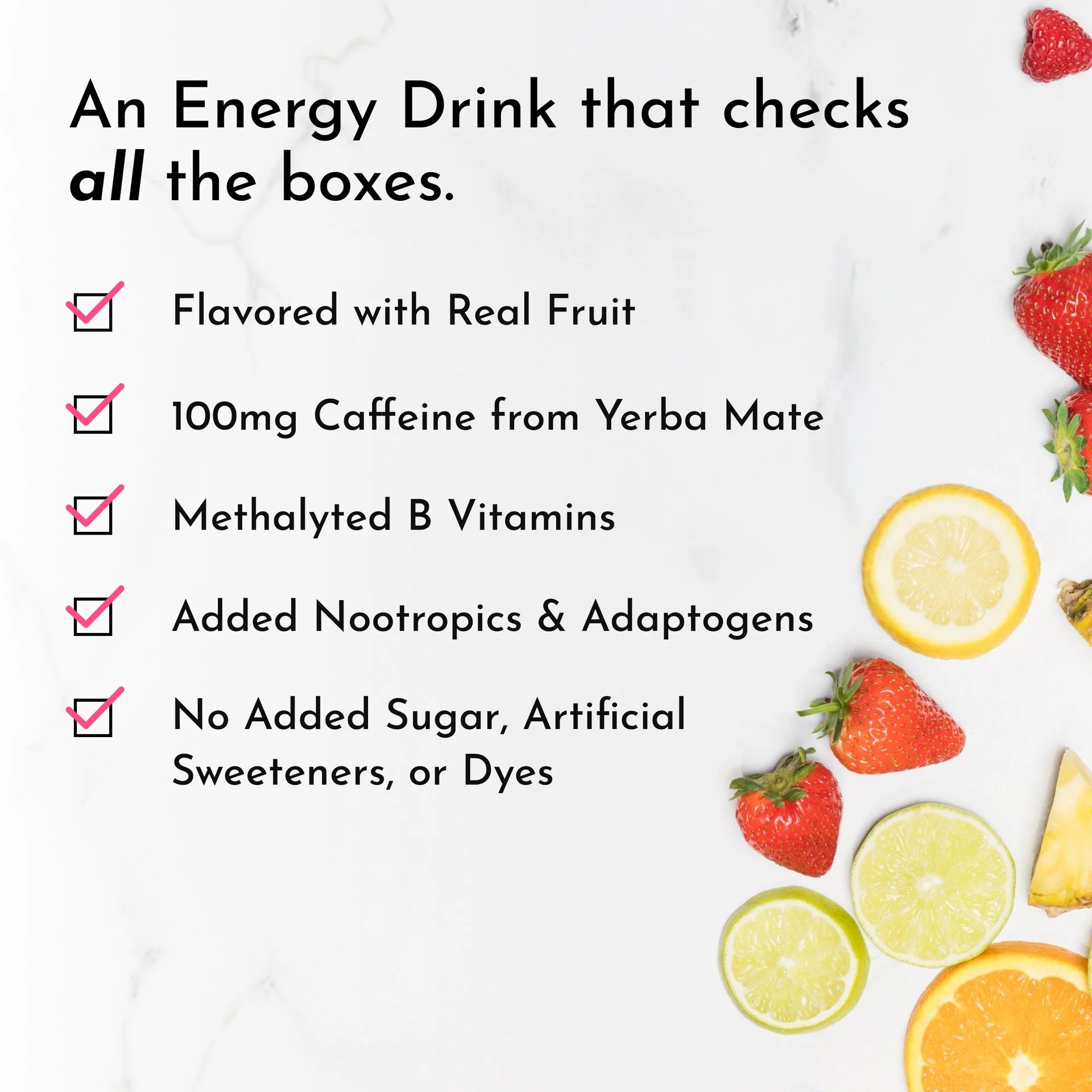 Just Ingredients Sunrise Splash Energy + Brain Boost 12 oz. Can (12 - pack) - Wholistic Nutrition - Beverage - Just Ingredients