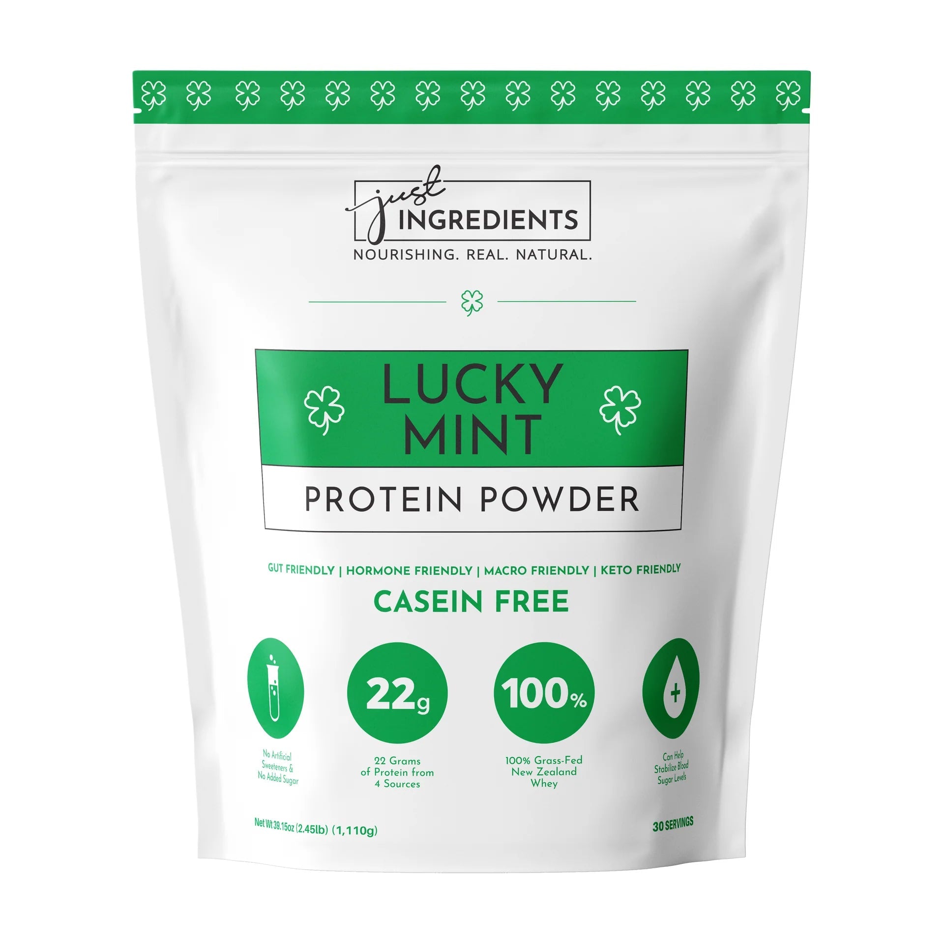 Just Ingredients WHEY Protein Powder 30 Servings Bag - Wholistic Nutrition - Protein Powder & Collagen - Just Ingredients