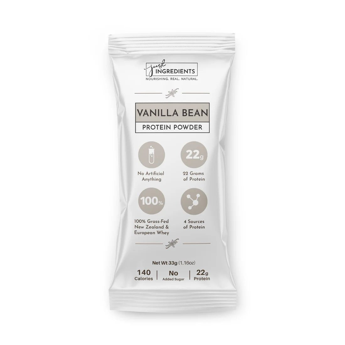 Just Ingredients WHEY Protein Powder Single Serving Stick - Wholistic Nutrition - Protein Powder & Collagen - Just Ingredients