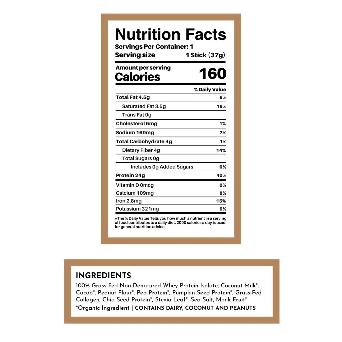 Just Ingredients WHEY Protein Powder Single Serving Stick - Wholistic Nutrition - Protein Powder & Collagen - Just Ingredients
