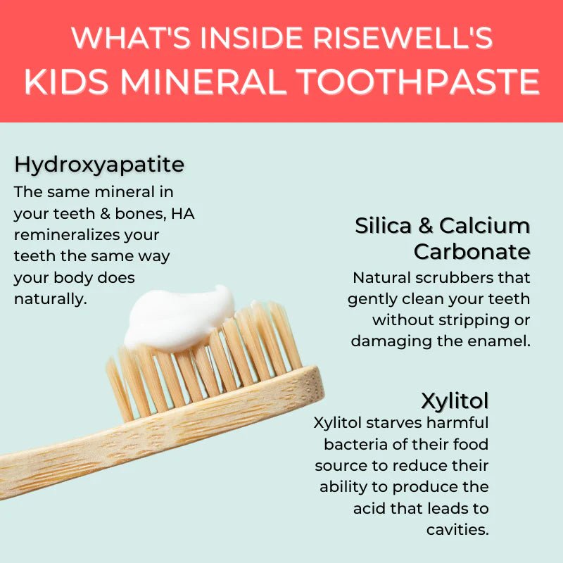 Kid's Mineral Toothpaste - Cake Batter - Wholistic Nutrition - Hair, Skin & Body Care - Risewell