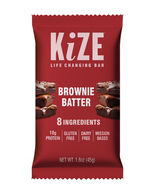 KiZE Brownie Batter - Individual bar - Wholistic Nutrition-Snacks-KiZE Life Changing Bars