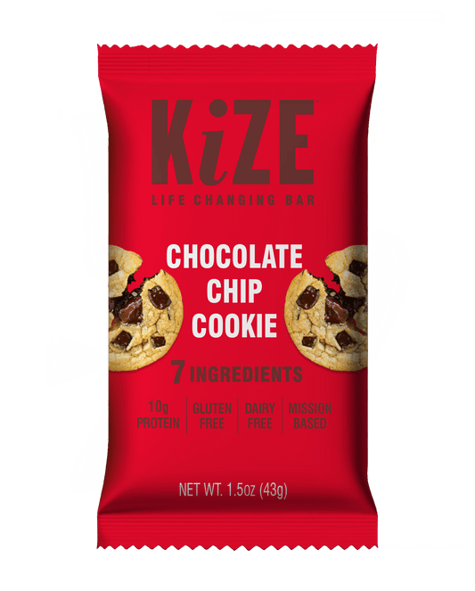 KiZE Chocolate Chip Cookie - Individual bar - Wholistic Nutrition-Snacks-KiZE Life Changing Bars