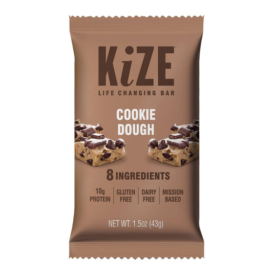 KiZE Cookie Dough - Individual bar - Wholistic Nutrition-Snacks-KiZE Life Changing Bars