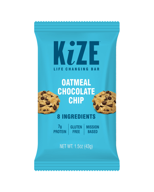 KiZE Oatmeal Chocolate Chip - Individual bar - Wholistic Nutrition-Snacks-KiZE Life Changing Bars