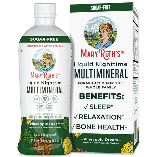 Liquid Nighttime Multimineral - Pineapple Dream Flavored - Wholistic Nutrition - Wellness Supplements - Mary Ruth