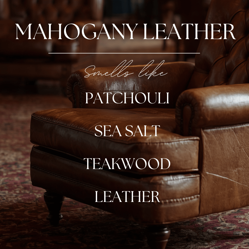 Mahogany Leather | 8ml Hanging Car Diffuser - Wholistic Nutrition-Wholistic Home-Modern Roots Candle Co.