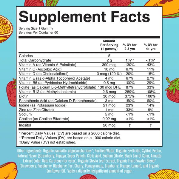 Mary Ruth's Kid's Multivitamin Gummies - Wholistic Nutrition - Wellness Supplements - Mary Ruth