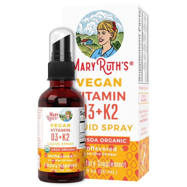 Mary Ruth's Organic D3 + K2 Spray - Wholistic Nutrition - Wellness Supplements - Mary Ruth