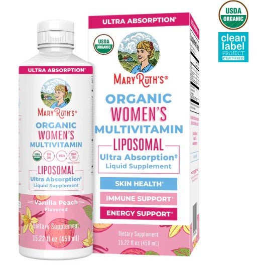 Mary Ruth's Women's Multivitamin, Vanilla Peach 15.22 oz - Wholistic Nutrition - Default - Mary Ruth
