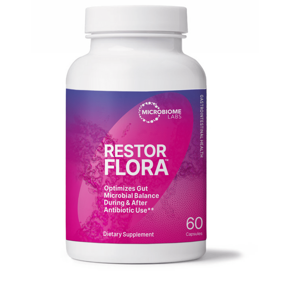 Microbiome RestorFlora - 60 caps - Wholistic Nutrition - Microbiome Labs
