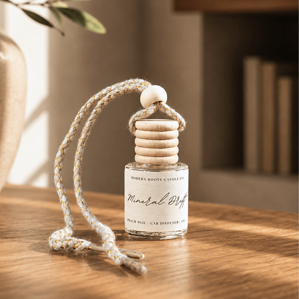 Mineral Drift | 8ml Hanging Car Diffuser - Wholistic Nutrition-Wholistic Home-Modern Roots Candle Co.