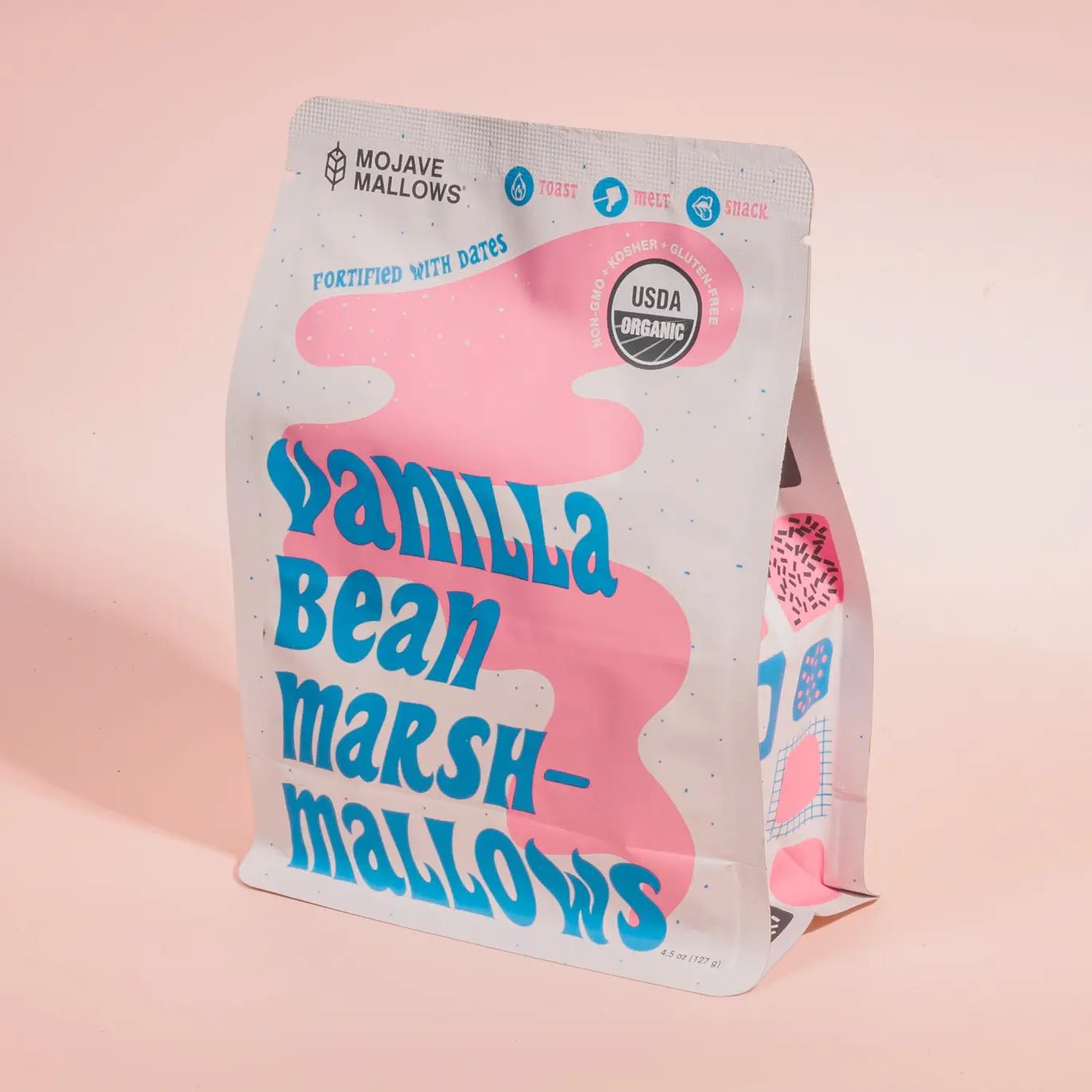 Mojave Mallows Vanilla Bean Marshmallows - Organic / Non - Gmo / Gluten - Free - Wholistic Nutrition - Snacks - Mojave Mallows