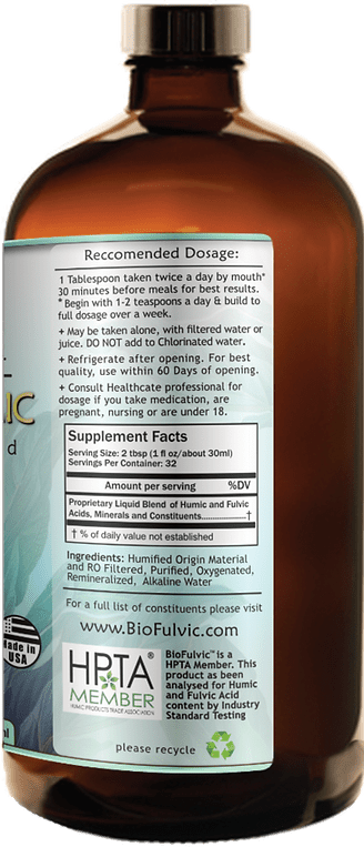 Multimineral Fulvic & Humic Micronutrient Blend - Wholistic Nutrition - Minerals & Hydration - Biofulvic