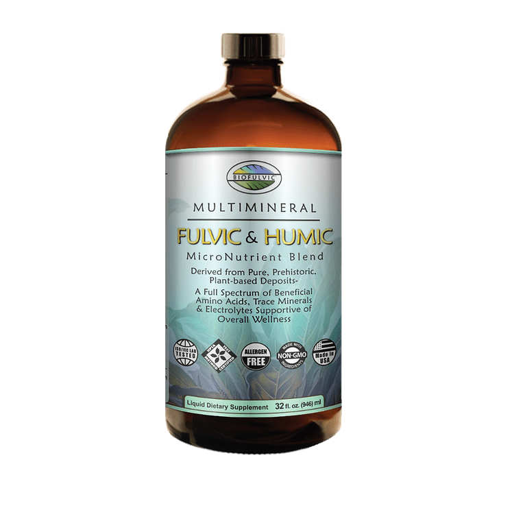 Multimineral Fulvic & Humic Micronutrient Blend - Wholistic Nutrition - Minerals & Hydration - Biofulvic