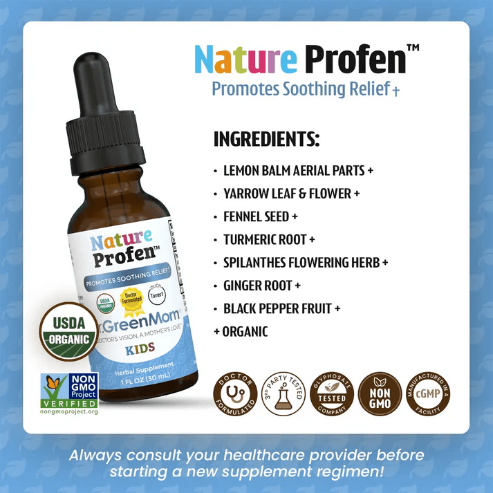 Nature Profen™ Kids - Wholistic Nutrition - Wholistic Medicine Cabinet - Dr. Green Life/Mom
