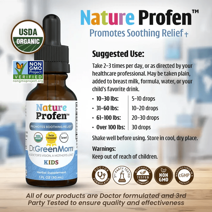 Nature Profen™ Kids - Wholistic Nutrition - Wholistic Medicine Cabinet - Dr. Green Life/Mom