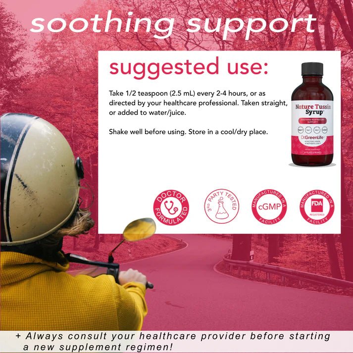 Nature Tussin™ Syrup - Wholistic Nutrition - Wellness Supplements - Dr. Green Life/Mom