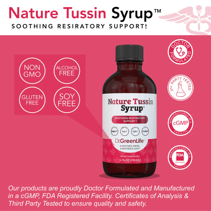 Nature Tussin™ Syrup - Wholistic Nutrition - Wellness Supplements - Dr. Green Life/Mom