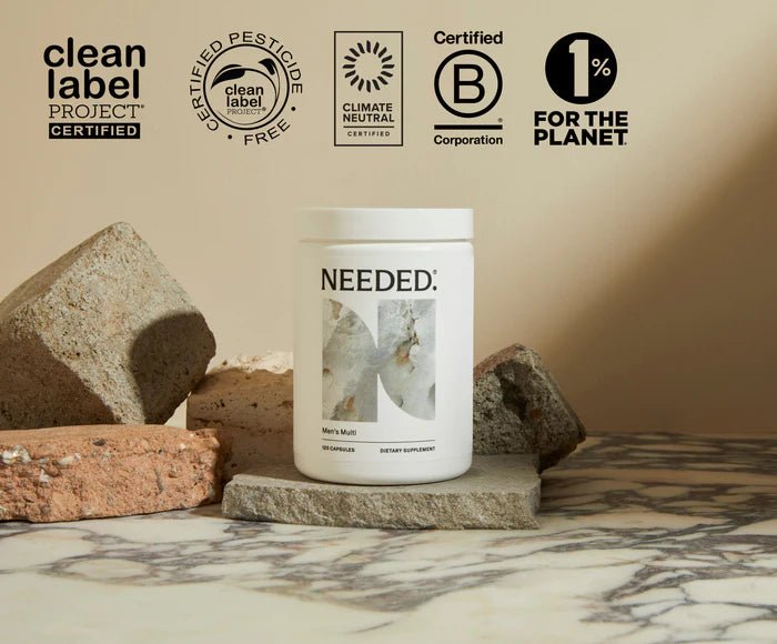 Needed Men's Multi - 120 caps - Wholistic Nutrition - Wellness Supplements - Needed