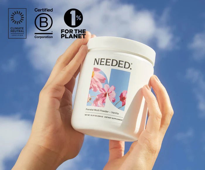 Needed Prenatal Multi Powder - Vanilla 10.37 oz. - Wholistic Nutrition - Wellness Supplements - Needed