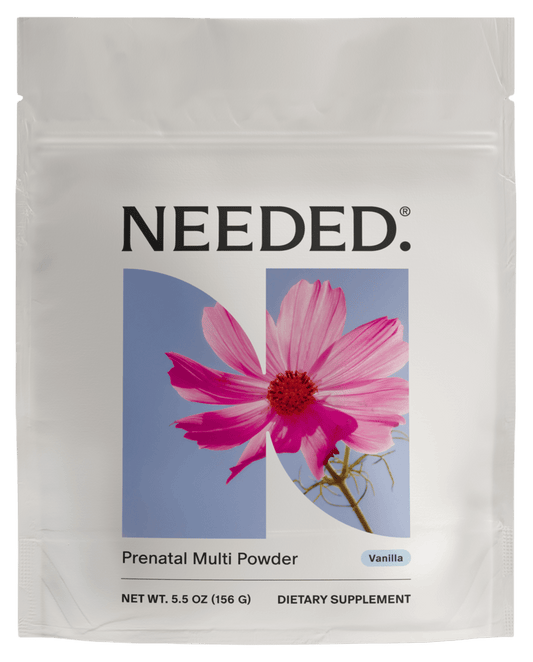 Needed Prenatal Multi Powder Vanilla - 156 grams - Wholistic Nutrition-Wellness Supplements-Needed