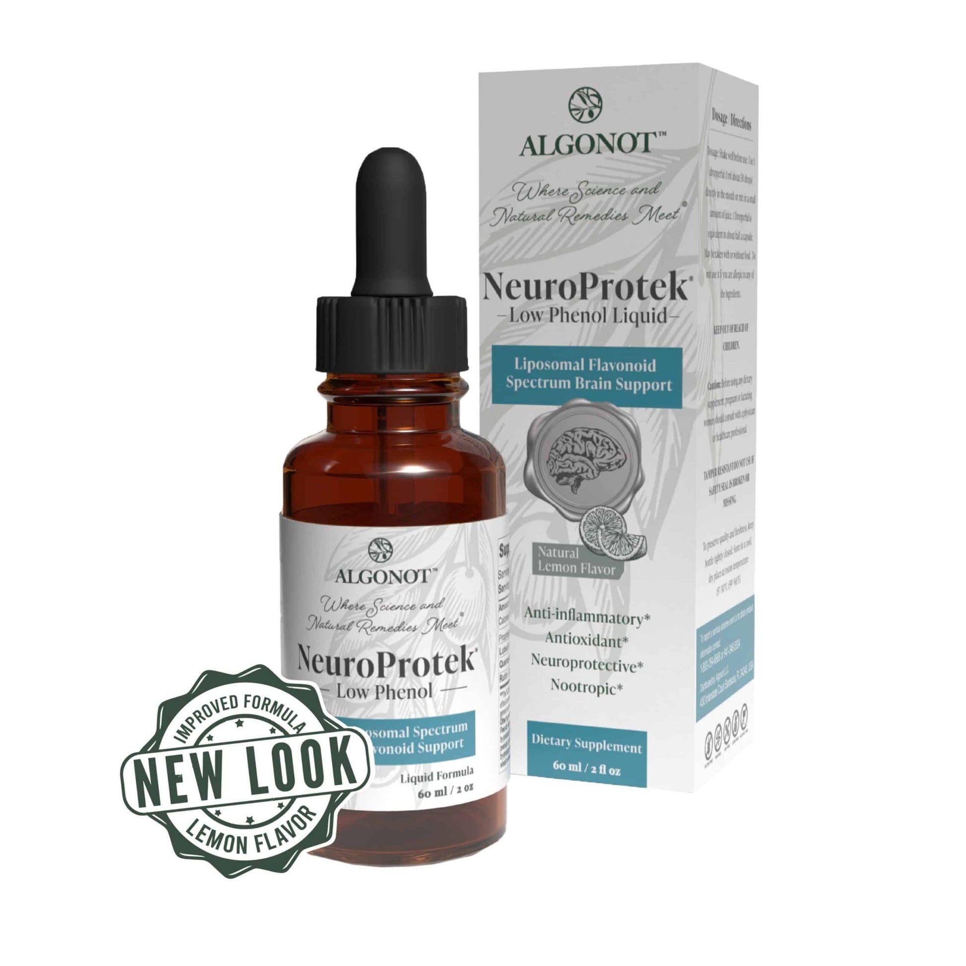 NeuroProtek® Low Phenol Liquid - Wholistic Nutrition - Wellness Supplements - Algonot